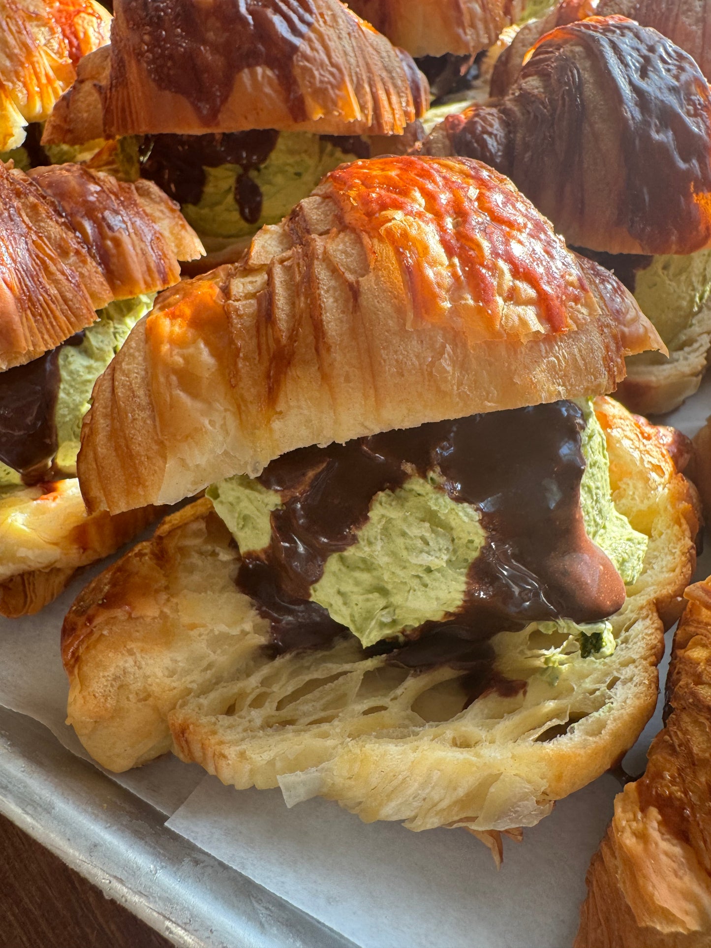 Cream Filled Croissants