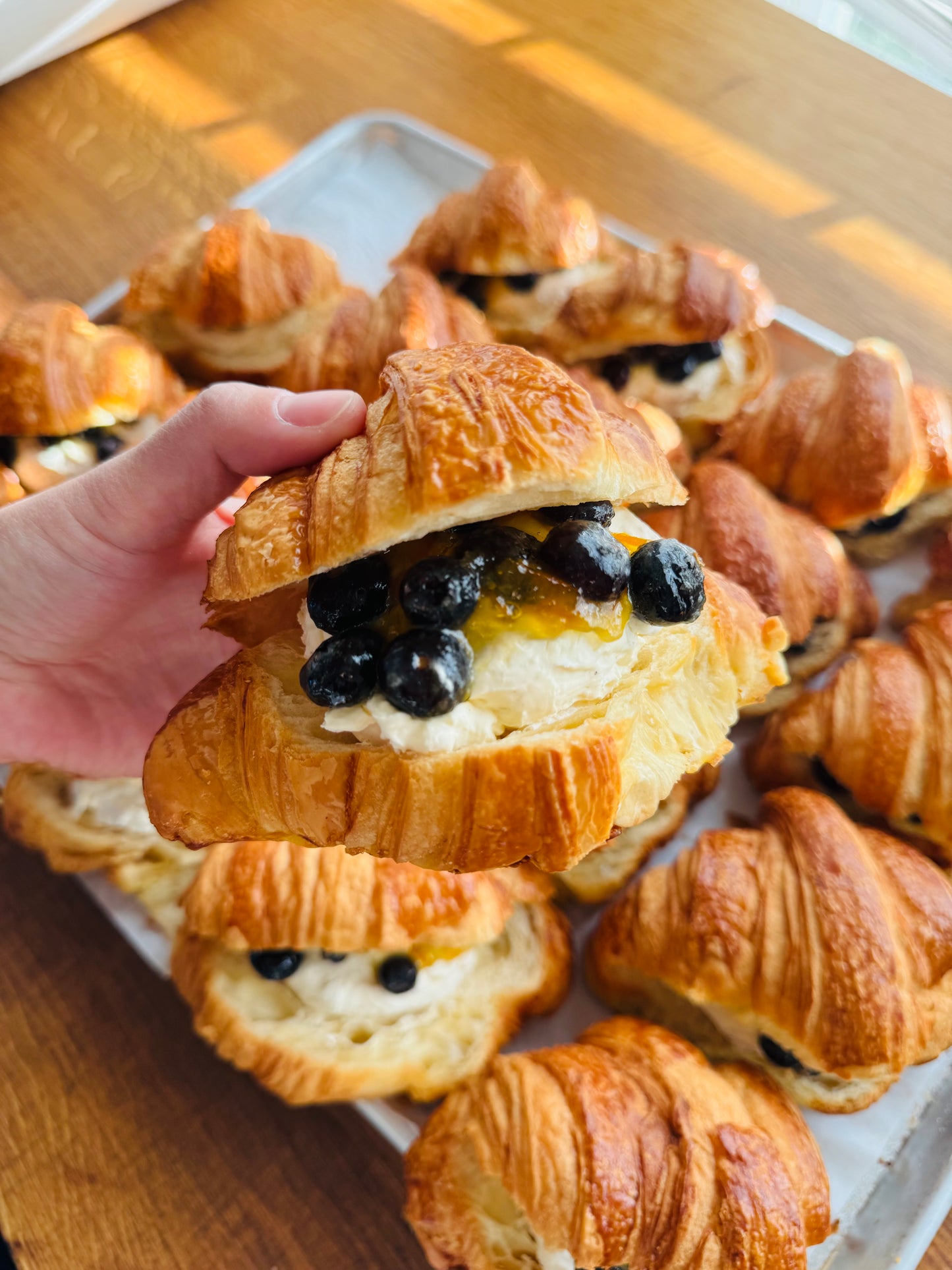 Cream Filled Croissants